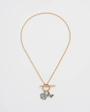 Load image into Gallery viewer, Forget Me Not Charm Toggle Necklace by Fable England
