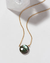 Load image into Gallery viewer, Gem in the Moon Gemstone Necklace - Labradorite by Luna Norte
