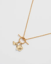 Load image into Gallery viewer, Forget Me Not Charm Toggle Necklace by Fable England
