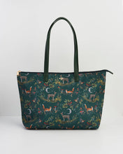 Load image into Gallery viewer, Into the Woods Large Green Tote by Fable England
