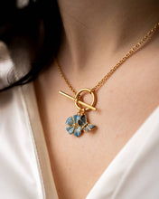 Load image into Gallery viewer, Forget Me Not Charm Toggle Necklace by Fable England
