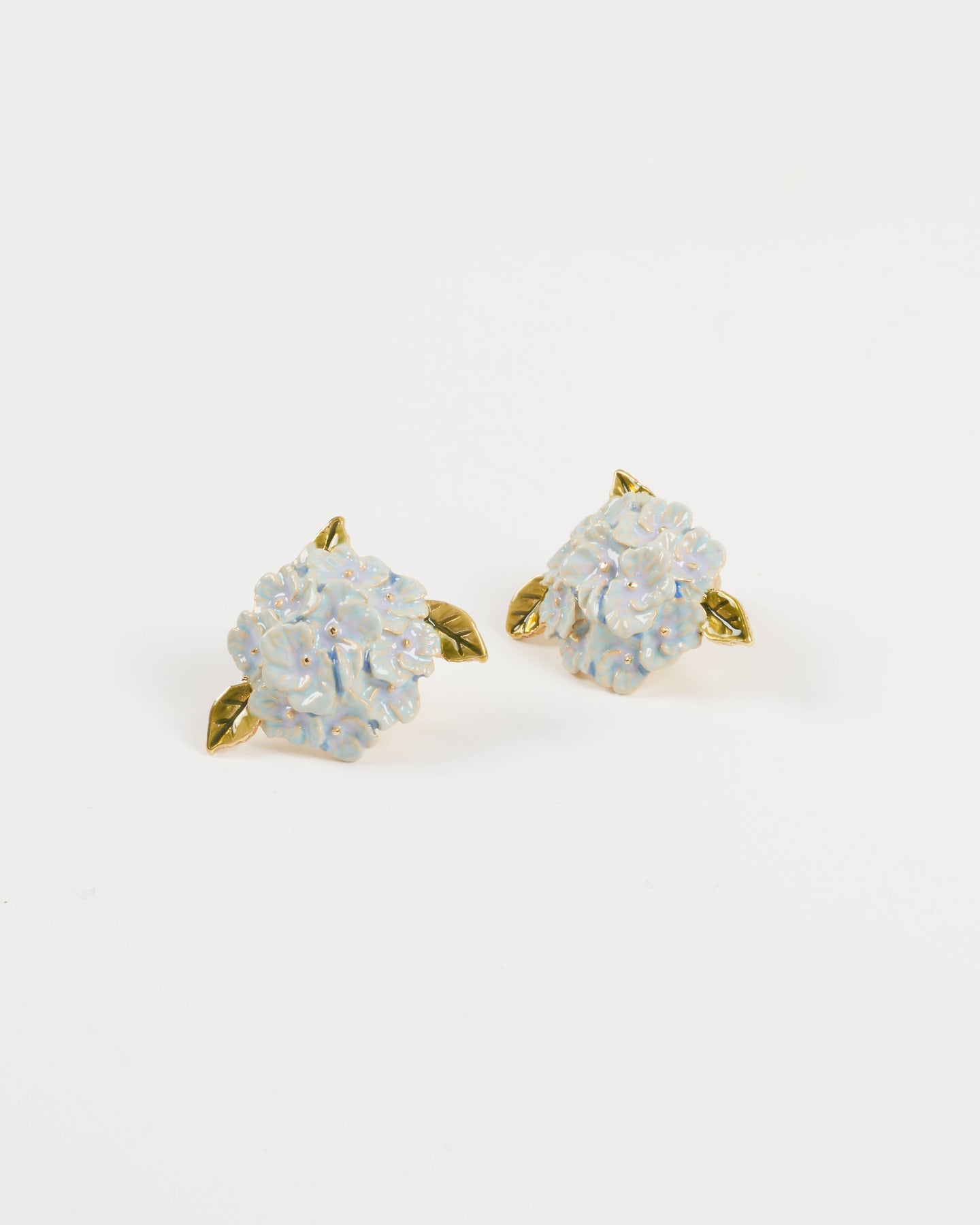 Hydrangea Enamel Earrings by Fable England