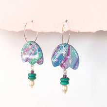 Load image into Gallery viewer, Sparkle Gemstone Flower Dangles by Isla &amp; Marigold
