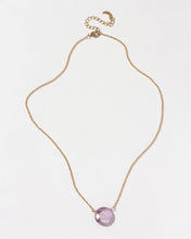 Load image into Gallery viewer, Gem in the Moon Gemstone Necklace - Amethyst by Luna Norte

