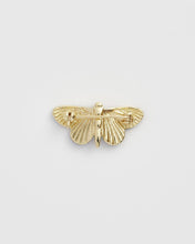 Load image into Gallery viewer, Deco Butterfly Blue Enamel Brooch by Fable England
