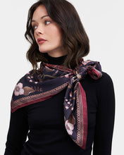 Load image into Gallery viewer, Aurora Tales Peach Square Scarf by Fable England
