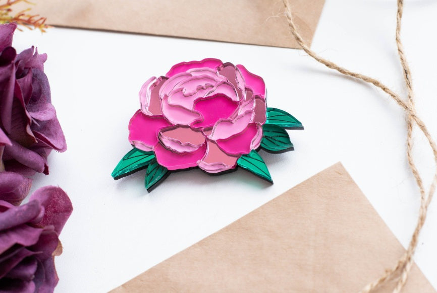Rose Brooch by Orgalica