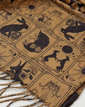 Load image into Gallery viewer, Tarot Tales Celestial Winter Scarf by Fable England - Bronze Gold
