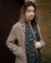 Load image into Gallery viewer, A Night&#39;s Tale Woodland Lightweight Scarf Midnight by Fable England
