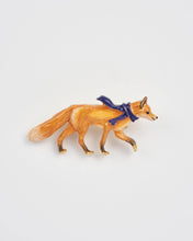 Load image into Gallery viewer, Cosy Fox Enamel Brooch by Fable England
