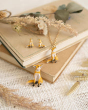 Load image into Gallery viewer, Fox Enamel Brooch by Fable England
