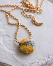 Load image into Gallery viewer, Gem in the Moon Gemstone Necklace - Bumblebee Jasper by Luna Norte
