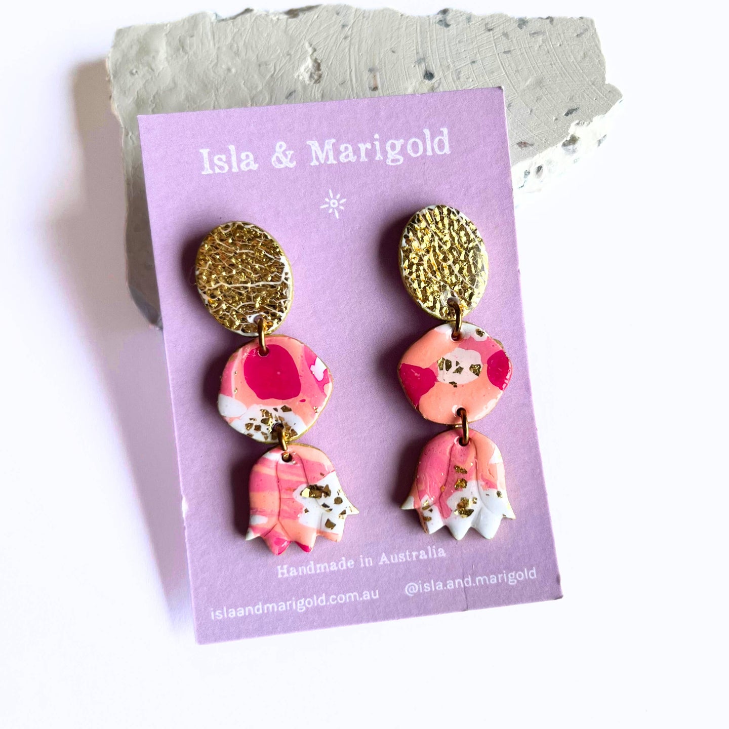 Floral Statement Earrings by Isla & Marigold
