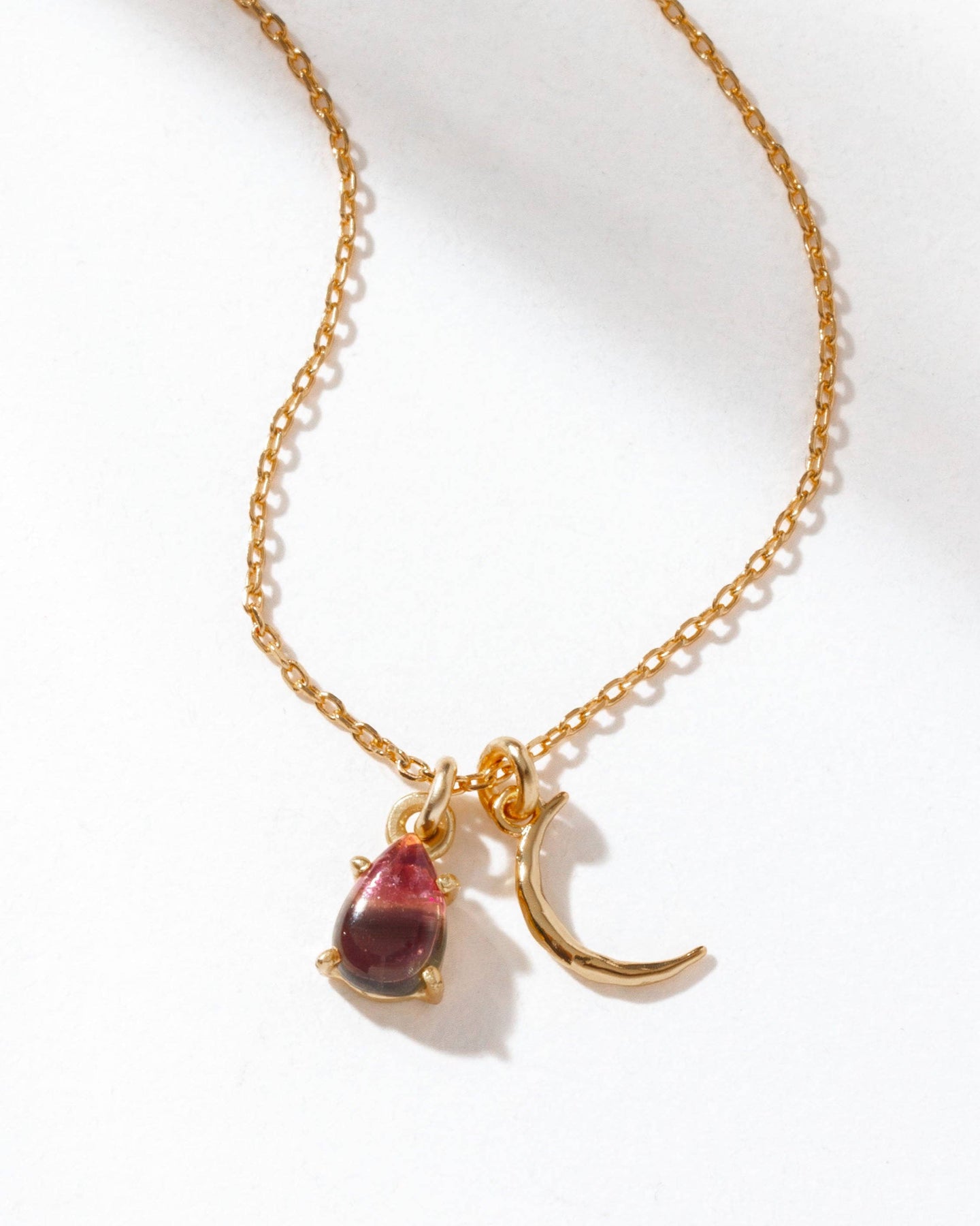 Cherished Charm Necklace - Watermelon Tourmaline by Luna Norte