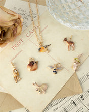 Load image into Gallery viewer, Barn Owl Enamel Collector Chain Necklace by Fable England
