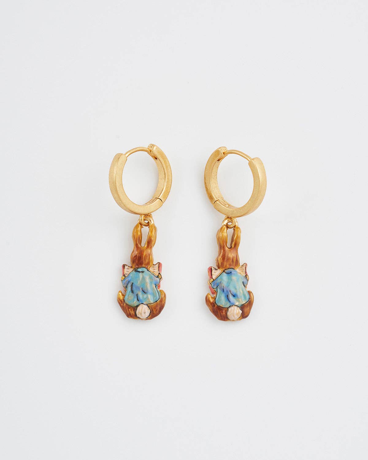 Fable England x Peter Rabbit Reading Charm Huggie Earrings