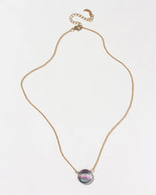 Load image into Gallery viewer, Gem in the Moon Gemstone Necklace - Fluorite by Luna Norte
