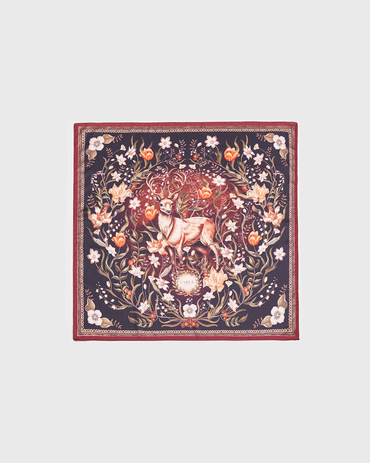 Aurora Tales Peach Square Scarf by Fable England