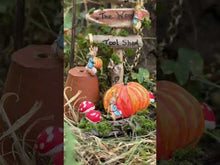 Load and play video in Gallery viewer, Fable England x Peter Rabbit Reading Charm Huggie Earrings
