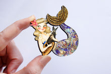 Load image into Gallery viewer, LaliBlue Mermaid Brooch
