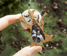 Load image into Gallery viewer, LaliBlue Sleepy Hollow Brooch / Glows in the dark!
