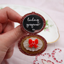 Load image into Gallery viewer, Dolly Dimple Design * Betty Blossom Exclusive * Looking Gorgeous Compact Brooch

