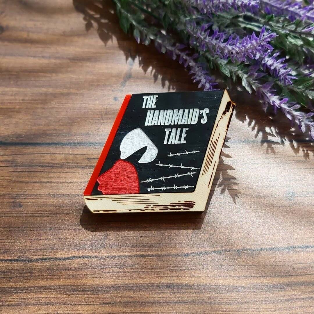 Folk & Fortune The Handmaid's Tale book brooch