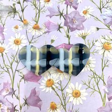 Load image into Gallery viewer, Betty Blossom Quirky Vintage Style Handmade Black Plaid Sweethearts Brooch Sydney Australia
