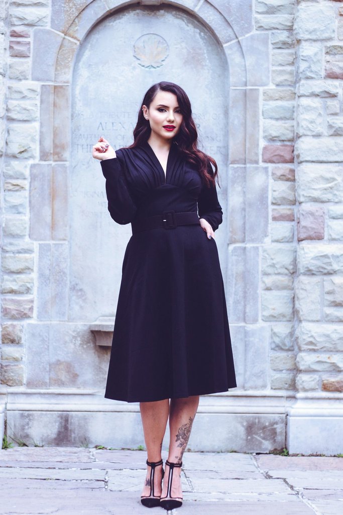 Katakomb by Kassandra Love - Claudia Dress in Black (Only size XS left)