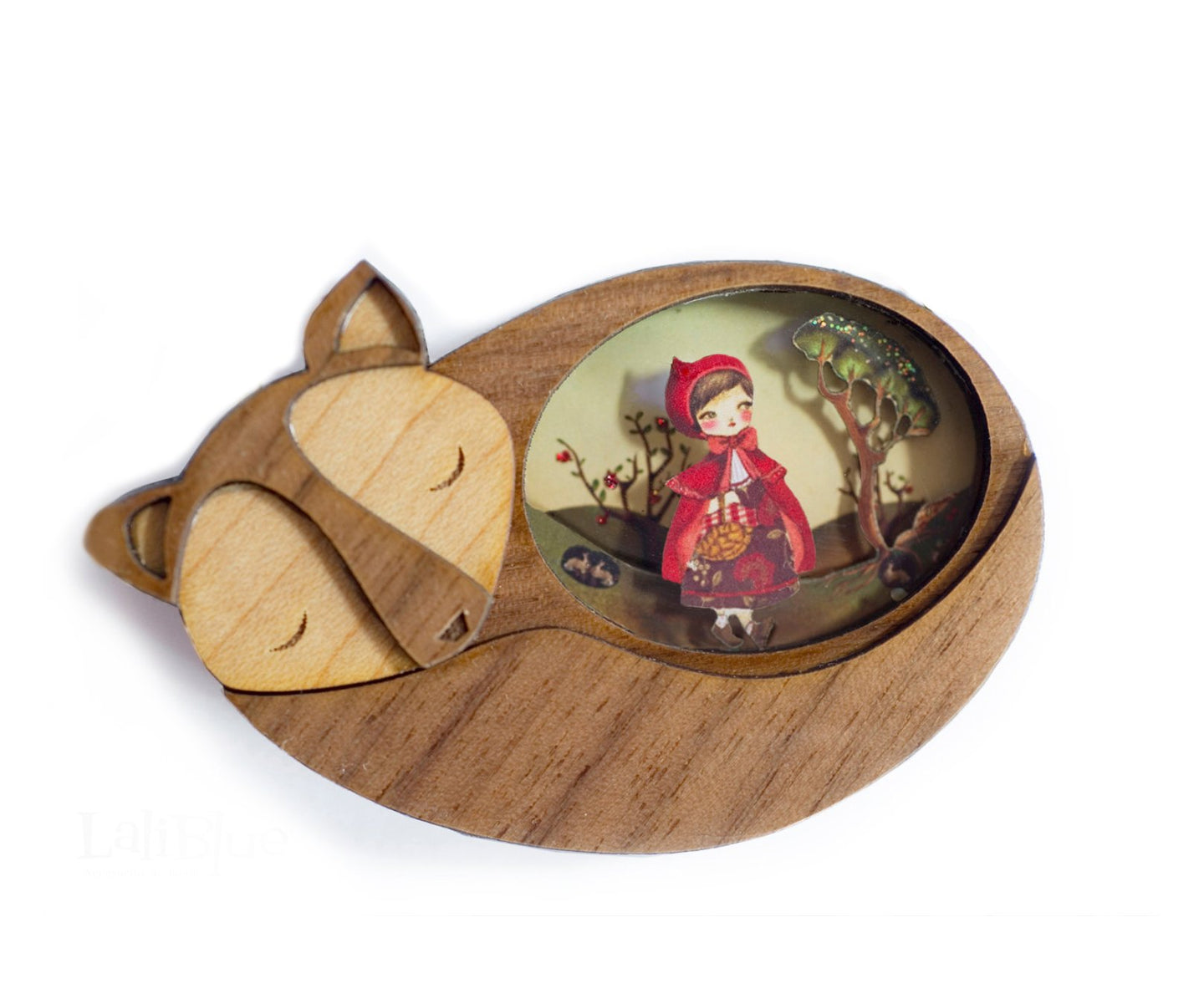 LaliBlue The Little Red Riding Hood Brooch (Pre-Order due by late April)