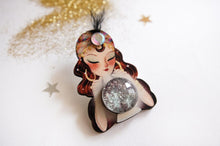 Load image into Gallery viewer, LaliBlue Fortune Teller With Crystal Ball Brooch
