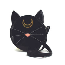 Load image into Gallery viewer, Mystical Black Cat Crossbody Handbag Betty Blossom
