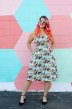 Load image into Gallery viewer, Retrolicious kittens print vintage style dress
