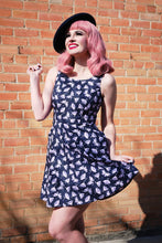 Load image into Gallery viewer, Retrolicious moths print skater vintage style dress
