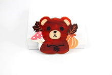 Load image into Gallery viewer, Bekbek Makes Autumn Bear Acrylic Brooch
