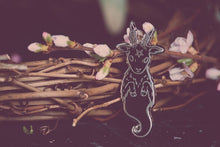 Load image into Gallery viewer, The Pickety Witch Ghost Goat Enamel Pin Betty Blossom Sydney Australia
