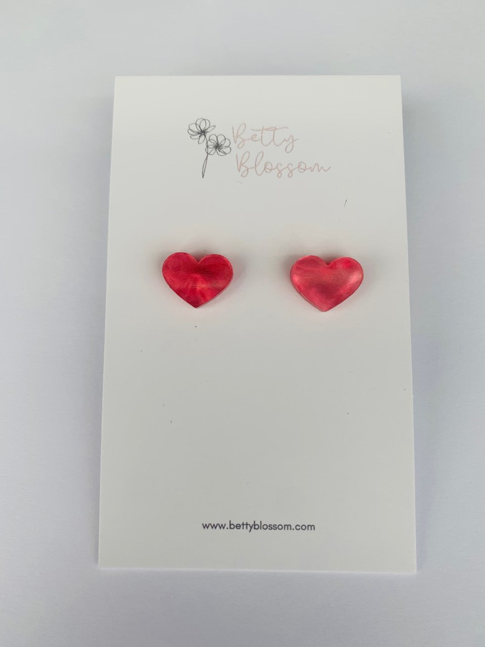 Betty Blossom Sweetheart Stud Earrings (6 Colours Available)